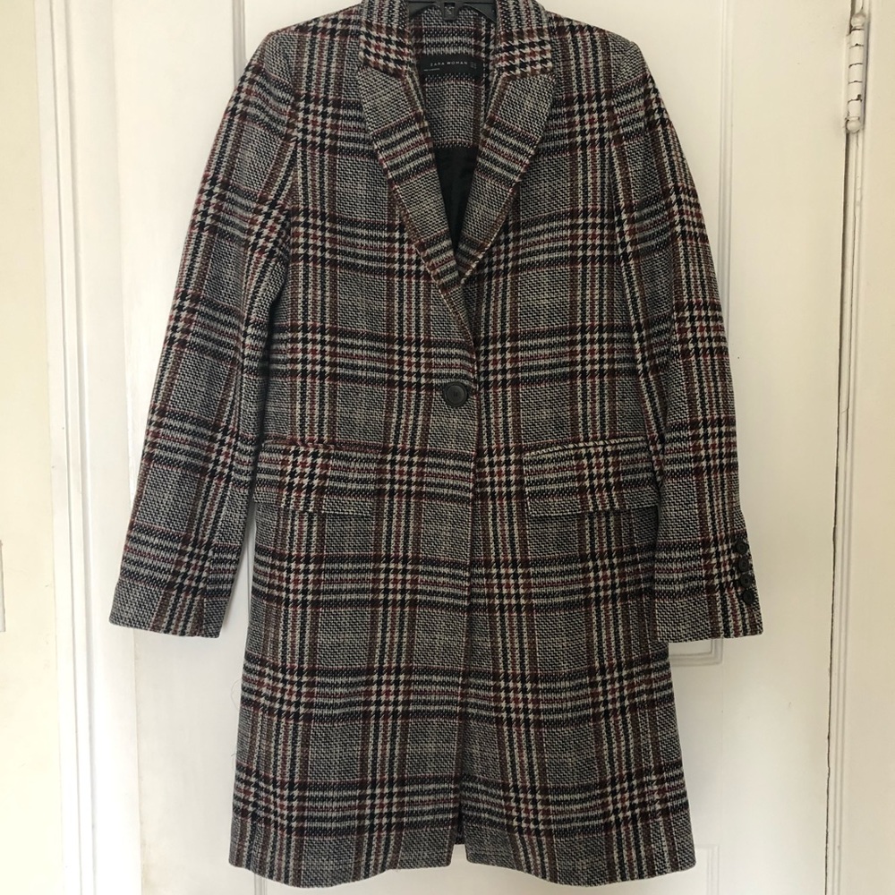Plaid Peacoat